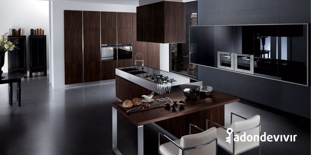 adondevivir's tweet photo. La tendencia #BlackKitchen o cocina negra viene pisando fuerte desde mediados del año pasado y se postula como una de las modas del 2017. https://t.co/zgtTyTRFus