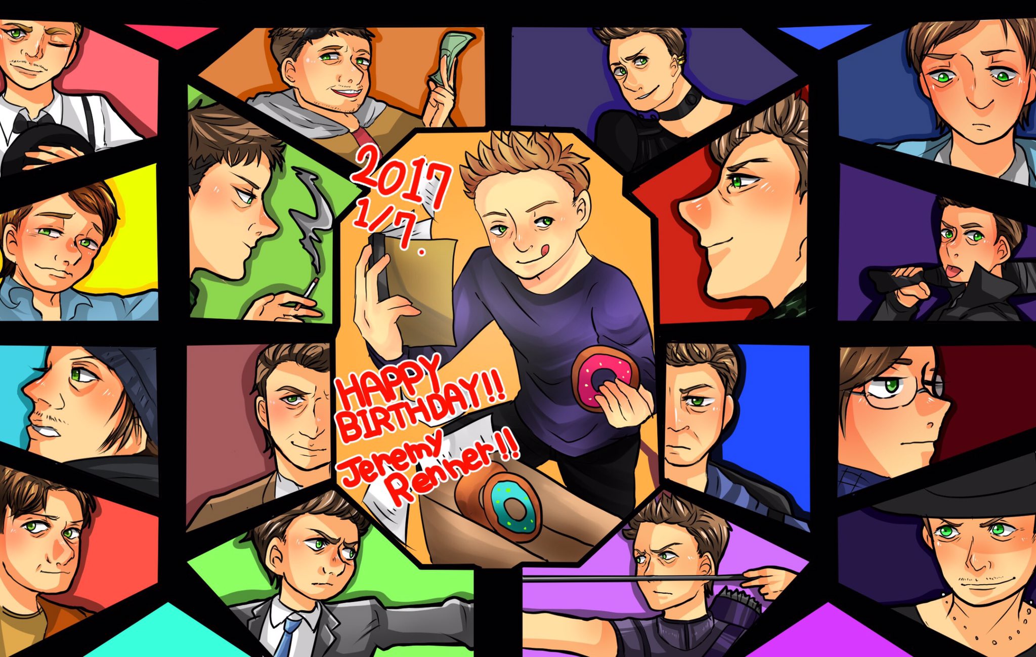   ..:* Happy Birthday *:..      ..:* Jeremy Renner *:..                                       