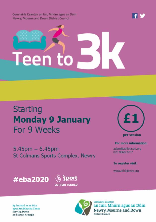 Newrymournedown On Twitter Couch To 5k And Teen To 3k Return To
