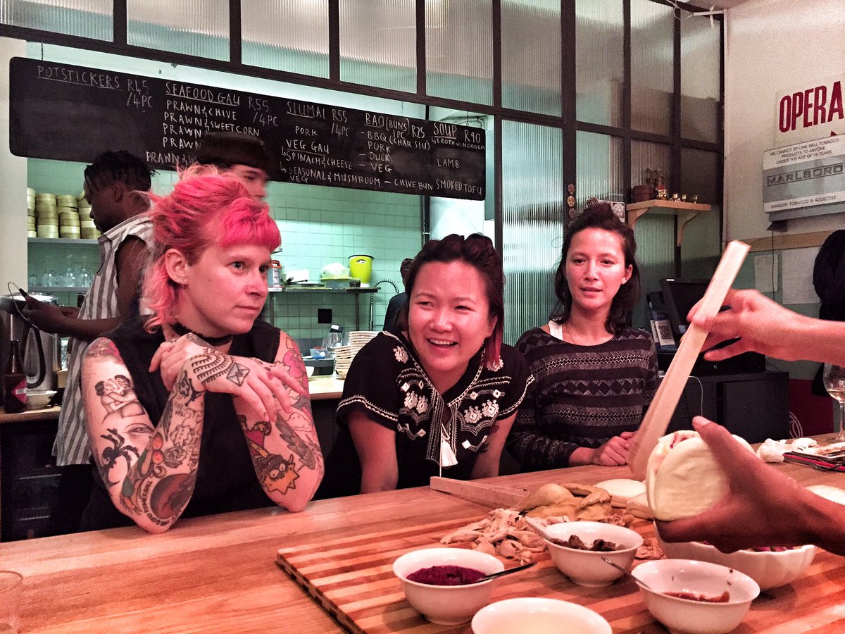 MrSakitumi's tweet photo. The usual suspects, the trio creating the new tasting menu @TheBeijingOpera #highlyrecommended #govisit #gotaste #TheBeijingOpera #CapeTown https://t.co/XpQL418S24