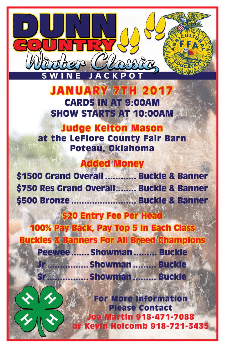 stutevilledodge's tweet photo. The show is still on for tomorrow, cards due @ 9am barn opens at 6am 1st come 1st serve on pens. https://t.co/rCfJrCgvl3