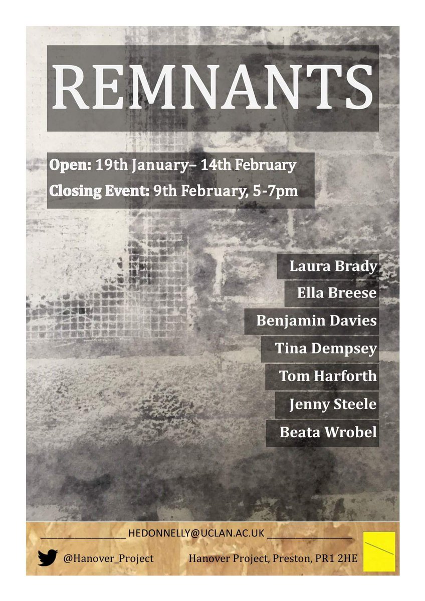 Remnants 

Coming soon to Hanover Project!