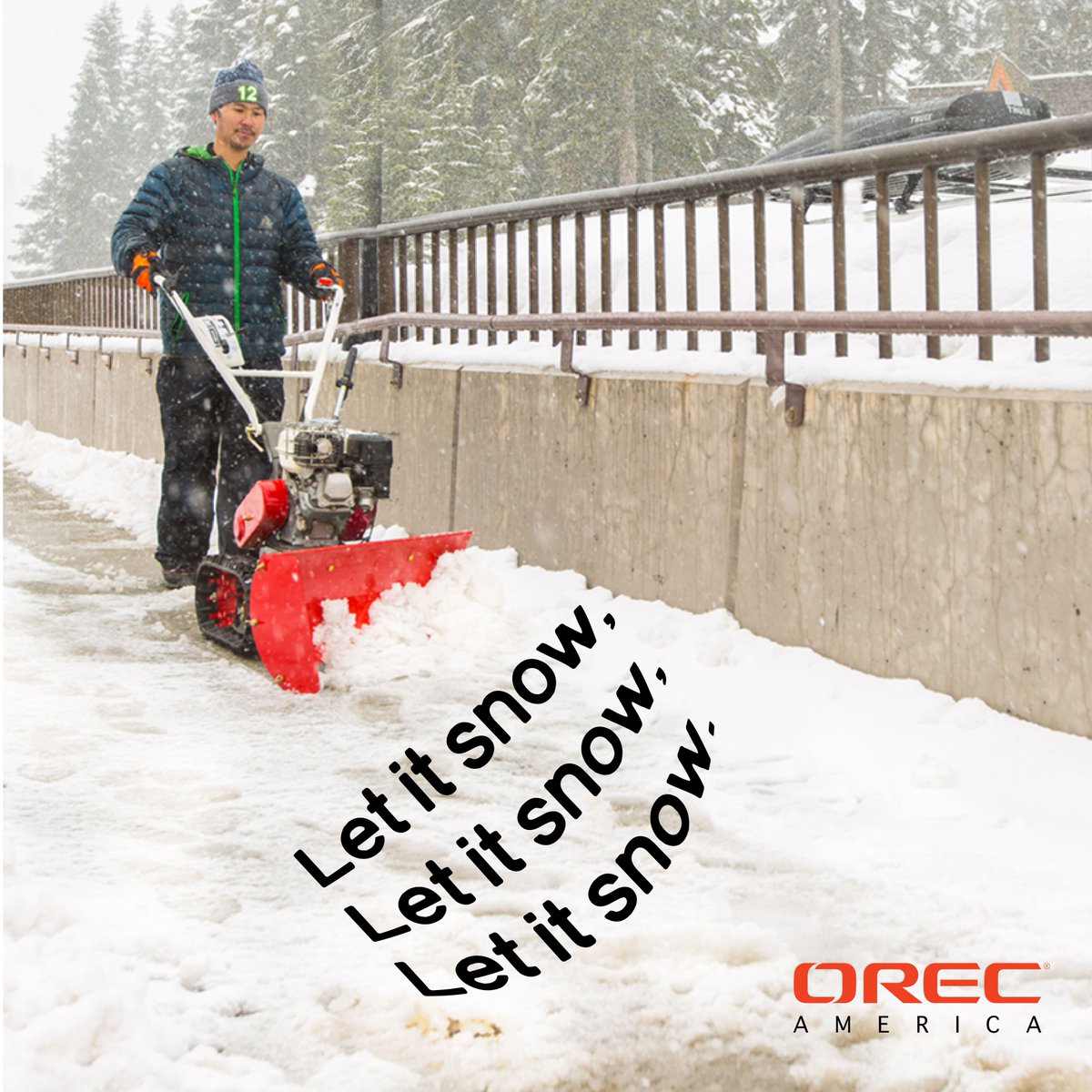 Let it snow. Let it snow. Let it snow. We'll just push it away with a Snow Bull ➜ bit.ly/2cz3nZM #OrecPower