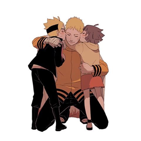 RASEN-HUG! — Naruto, Hinata, Boruto and Himawari ♥