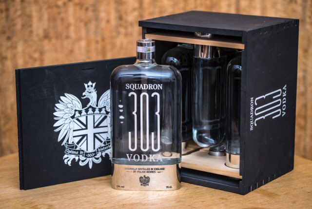 Introducing Squadron 303 vodka, sampling at the #SelfridgesWineShop this evening #DrinkAware