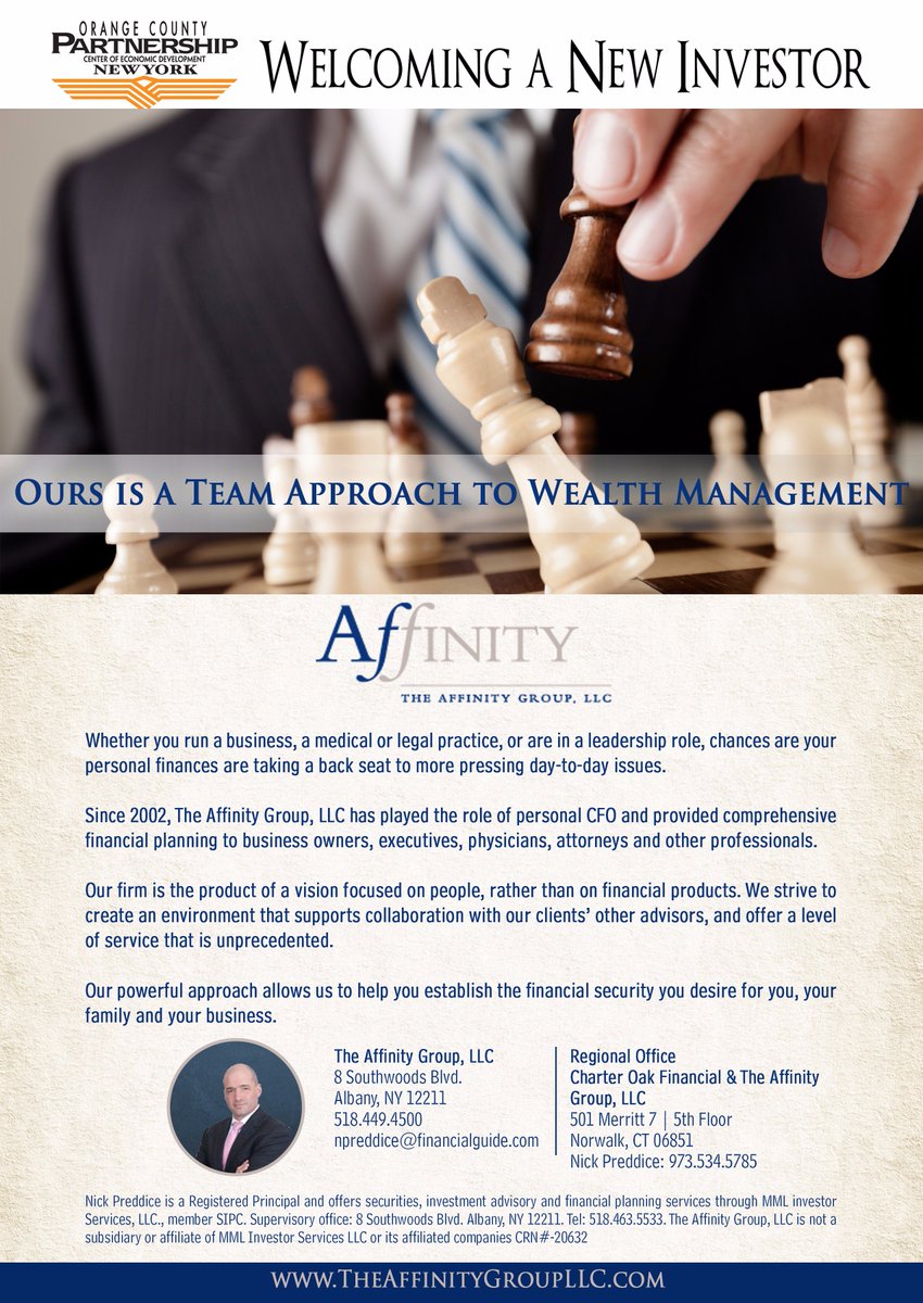 <a href="/OCPartnershipNY/">OC Partnership NY</a> would like to welcome The Affinity Group, LLC as our newest Investor! Visit theaffinitygroupllc.com for more information!