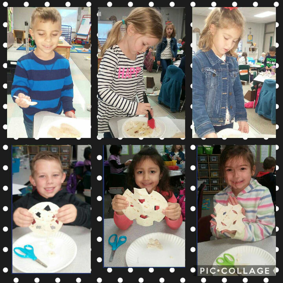 susan_slemp's tweet photo. Wishing for a snow day! Making tortilla snowflakes! #rrecampkinder #rrepride #bethelegacy #happyclassroom https://t.co/gI9Qp7gM3I