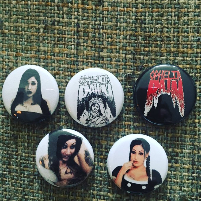 Ophelia pins available for 15$ you get two pins and a signed Polaroid of me 😍email me opheliarain666@gmail