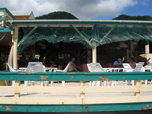 jayramsay's tweet photo. One stops on the #beachbartrail. perfect view of smoking monserat from #OJs #loveantiguabarbuda @antiguabarbuda https://t.co/PLNh25XBvS