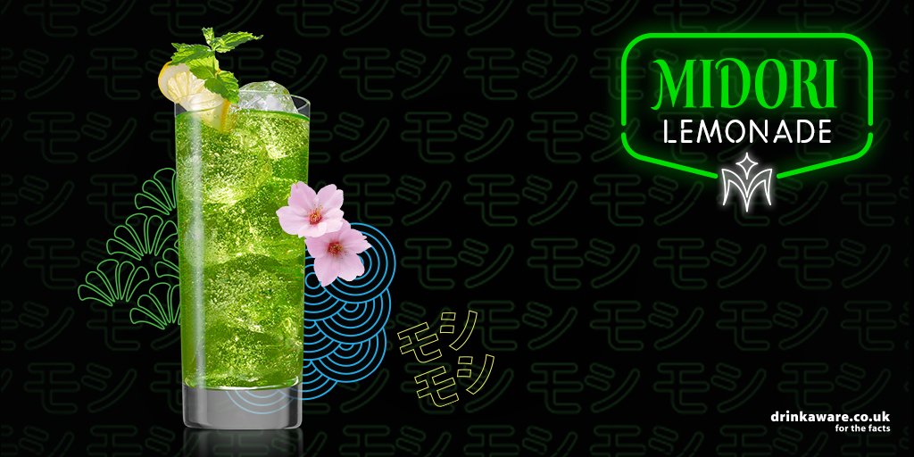 MidoriUK's tweet photo. Try a #Midori Lemonade -   it's a Friday night. 25ml Midori and topped with lemonade #Cocktails #Weekend https://t.co/S9TX3Uv9iK