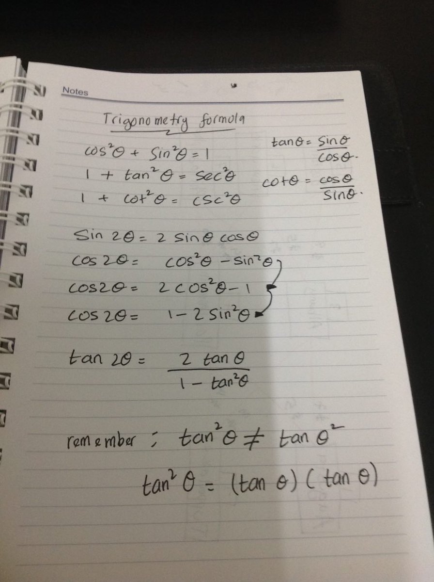 math_itu_mudah's tweet photo. Trigonometry formula
#mathformula
#mathaddict
#mathcourses
#trigonometry https://t.co/0yWyV7K3zF