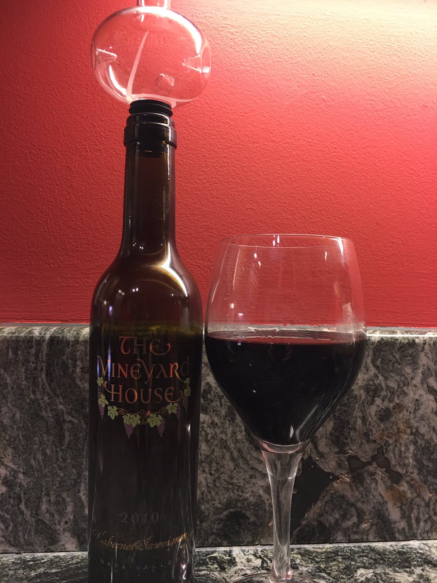 CheersWFFF's tweet photo. A half bottle of @tvhwines doesn't last long with #TeamWFFF More please! Love the little decanter filter! https://t.co/aavfI6zESD