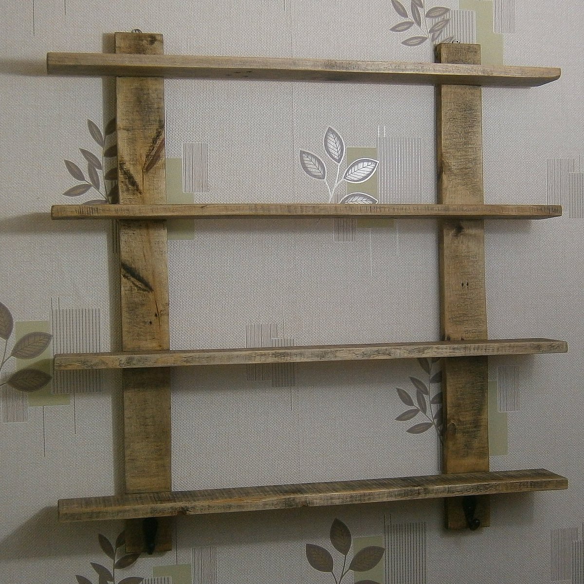 Rustic shelving units available with 1, 2, 3 and 4 shelves #rusticshelving #recycledpallets #handmade #industrialfurniture #solidwood