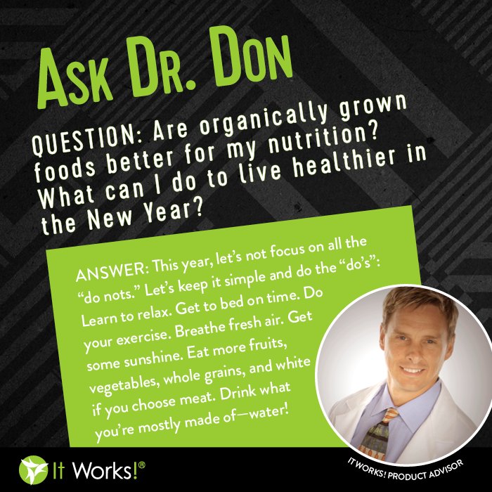 Time for another dose of Ask Dr. Don! #nutrition