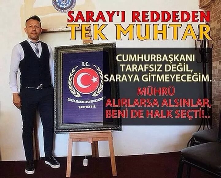 #kahramanım Trabzonlu bu muhtar. Saraya gitmem dedi.Sarayın değil halkın muhtarı