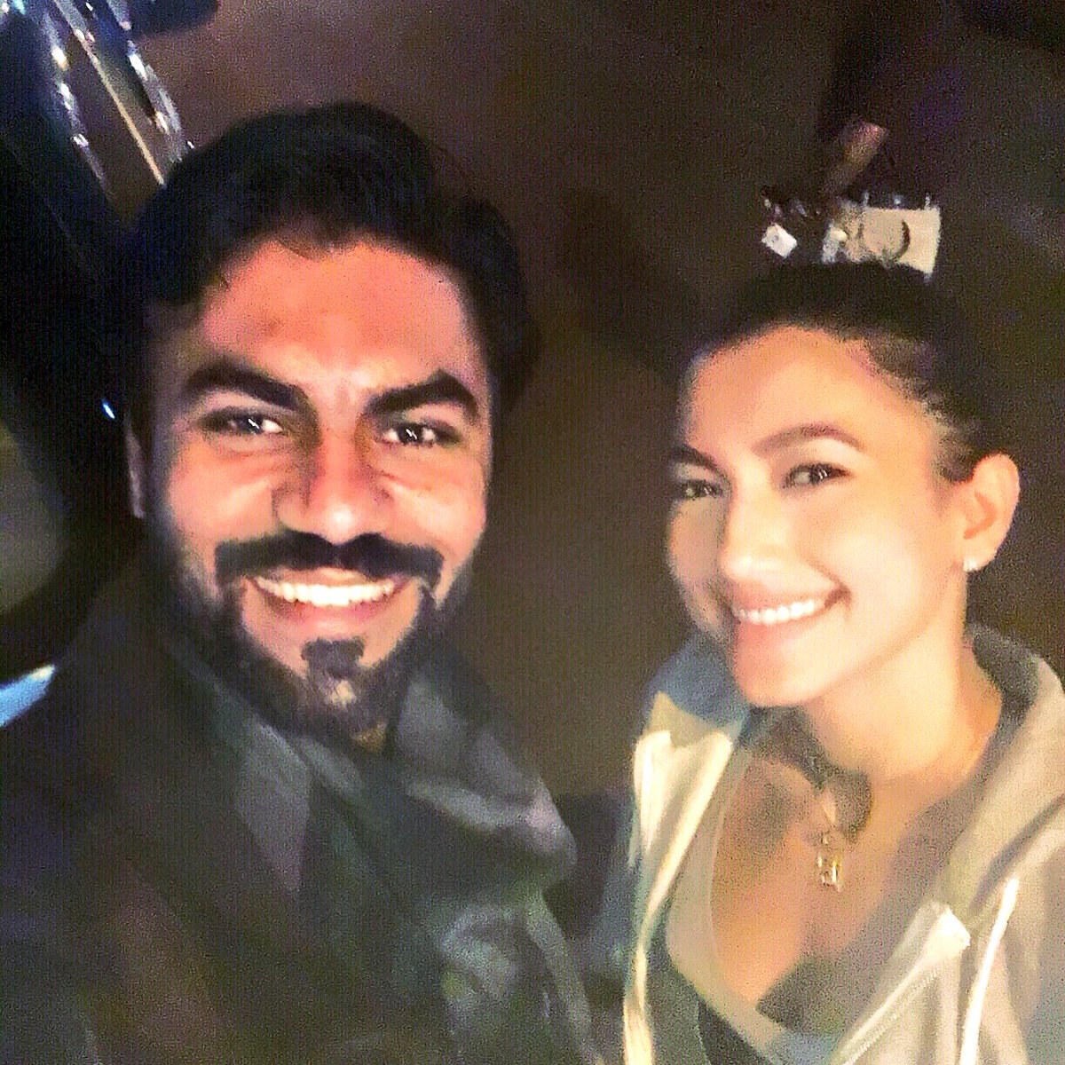 gauravchopraa's tweet photo. When #G met #G #promises #uwereright #aurkuchh ?! Thank u for the beauty n grace , ms G @GAUAHAR_KHAN https://t.co/Ag7uhNs7DD