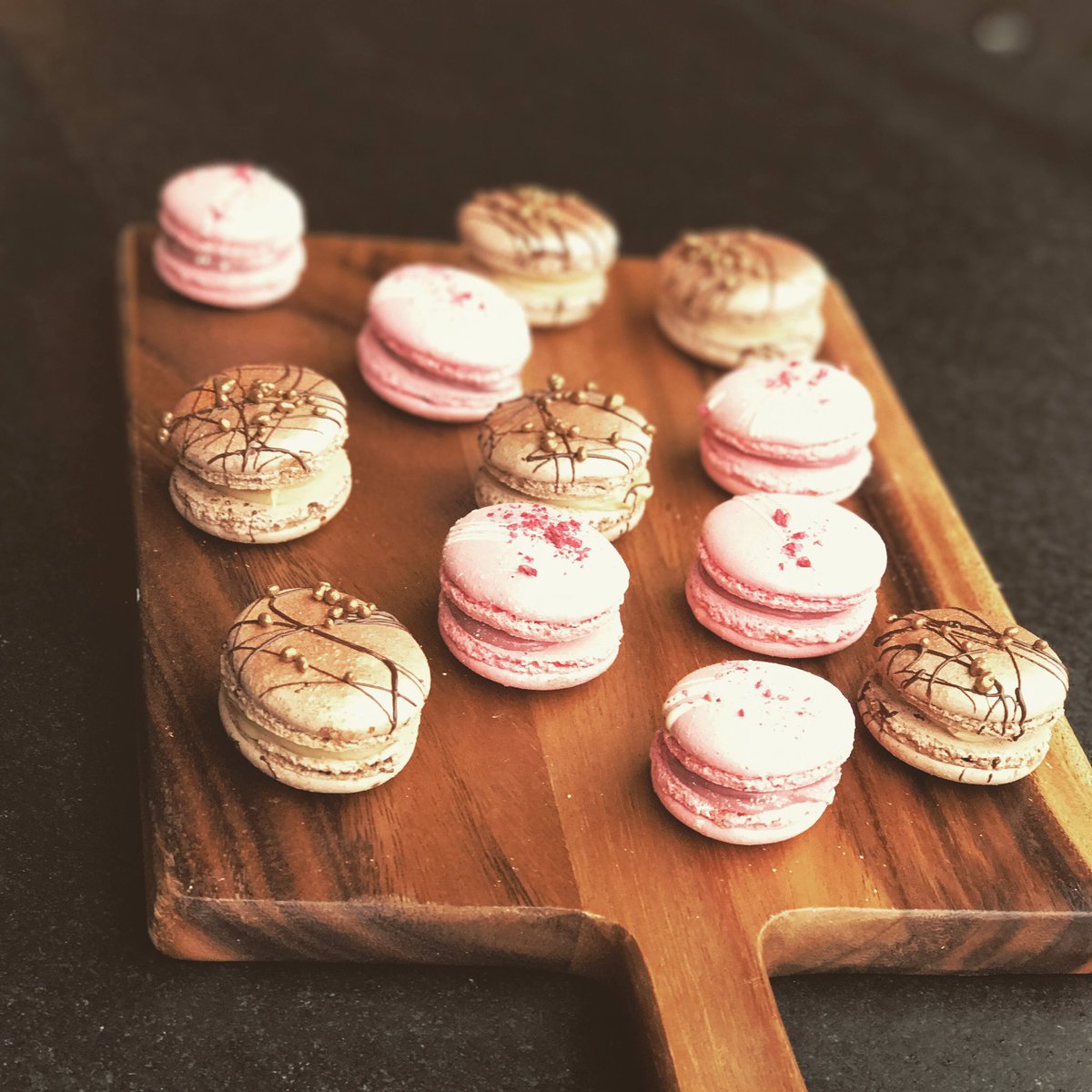 Freshly made macaroons #Love #raspberry #chocolate #Manchester <a href="/KingStTownhouse/">THGExperience</a>