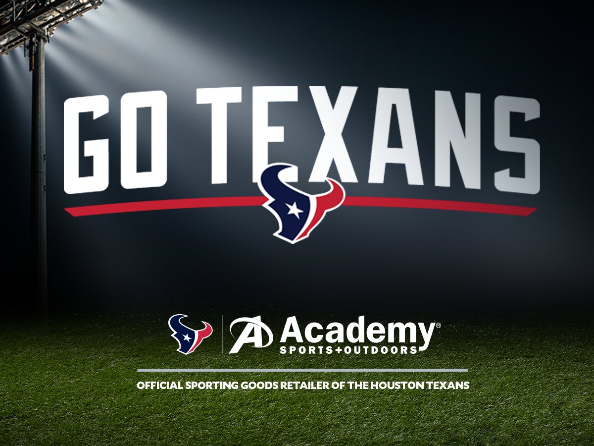 Academy's tweet image. The Texans are headed to the Divisional Playoff Round! Get fan gear in-stores &amp;amp; online: bit.ly/2iLOV4C