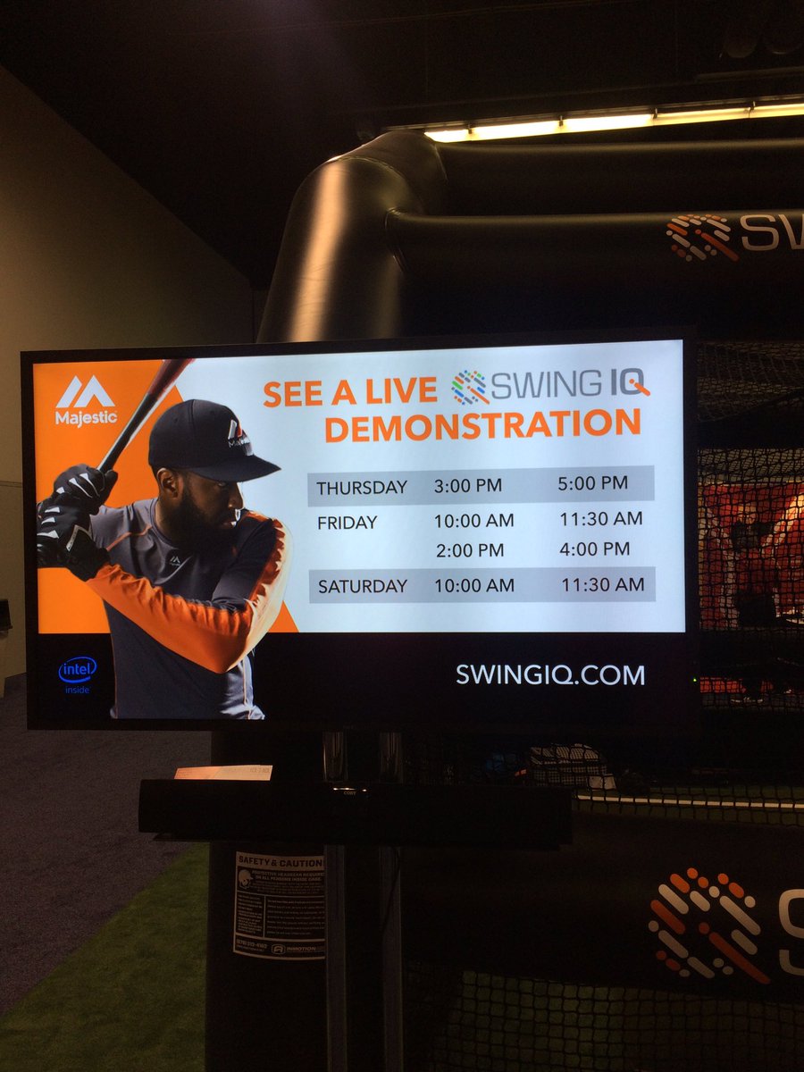 elite_baseball's tweet photo. .@SwingIQ is the first wearable tech to measure the kinetic sequence of the swing. Stop by 901 for a demo #ABCA2017 https://t.co/RNglc5AiRx