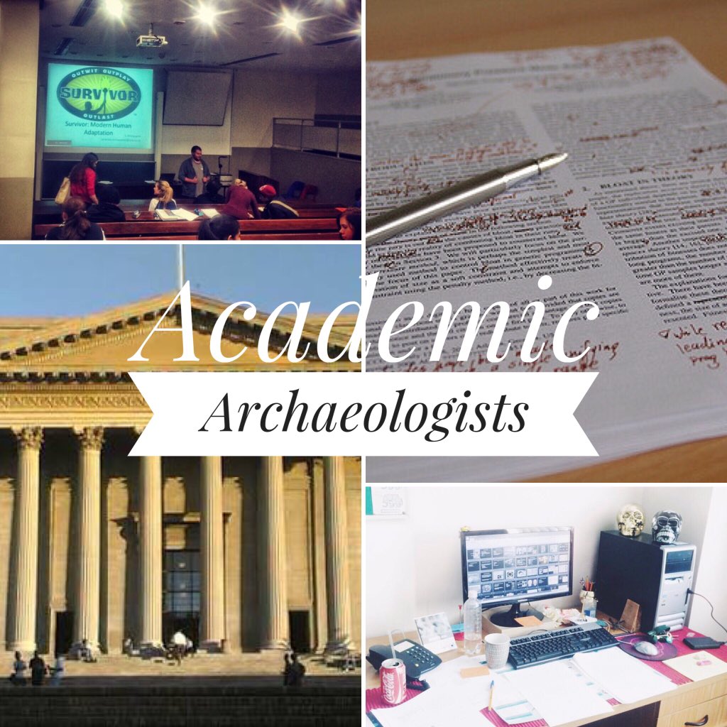 The lecturer/researcher #careersinarchaeology #WitsArchaeology