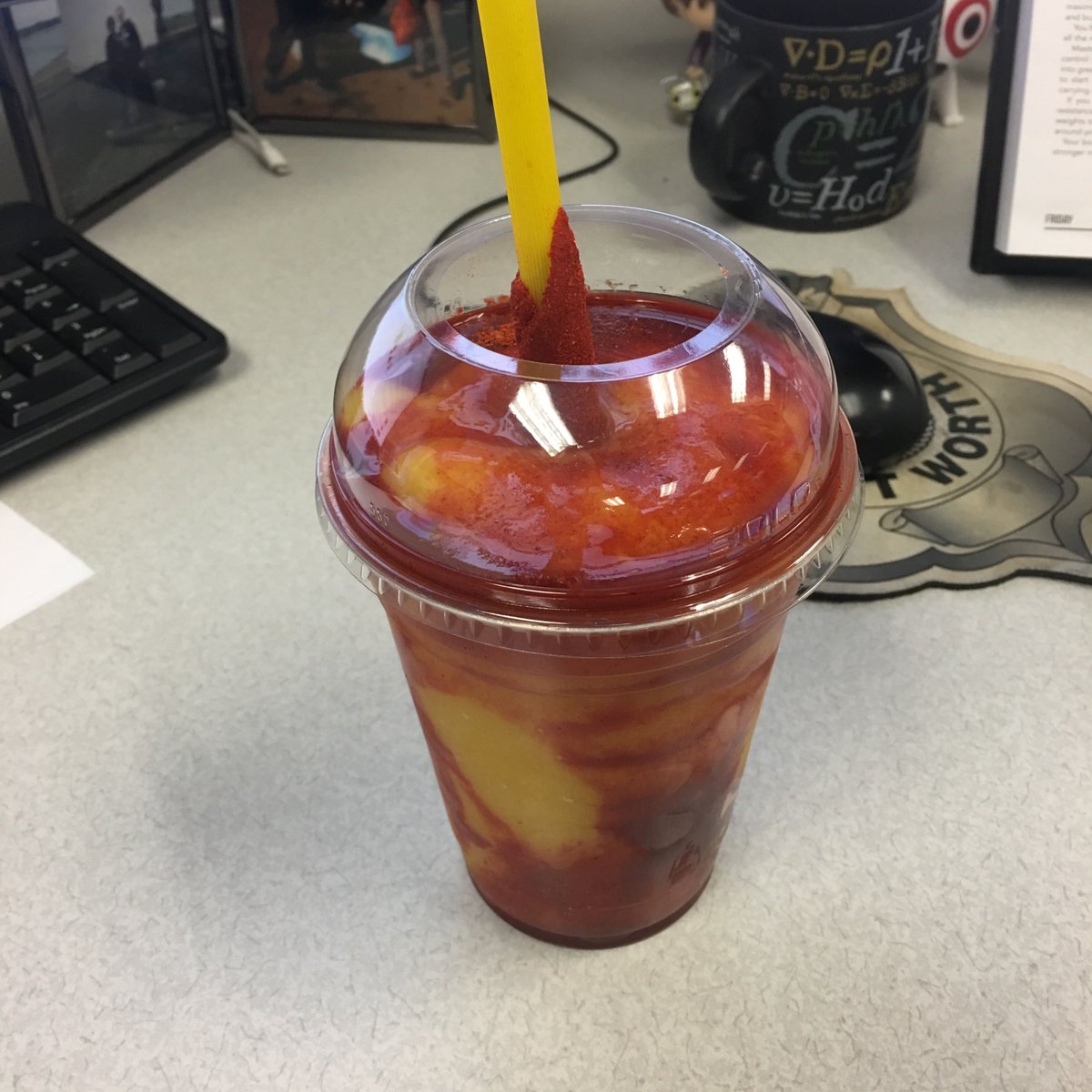 About to devour my first Mangonada!