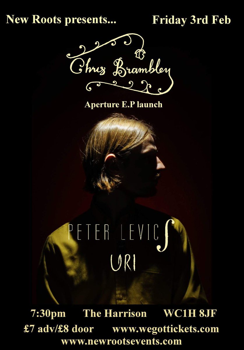 Excited to crack on with some shows for 2017. I'm very honored to support the brilliant Chris Brambley on his EP launch next month.