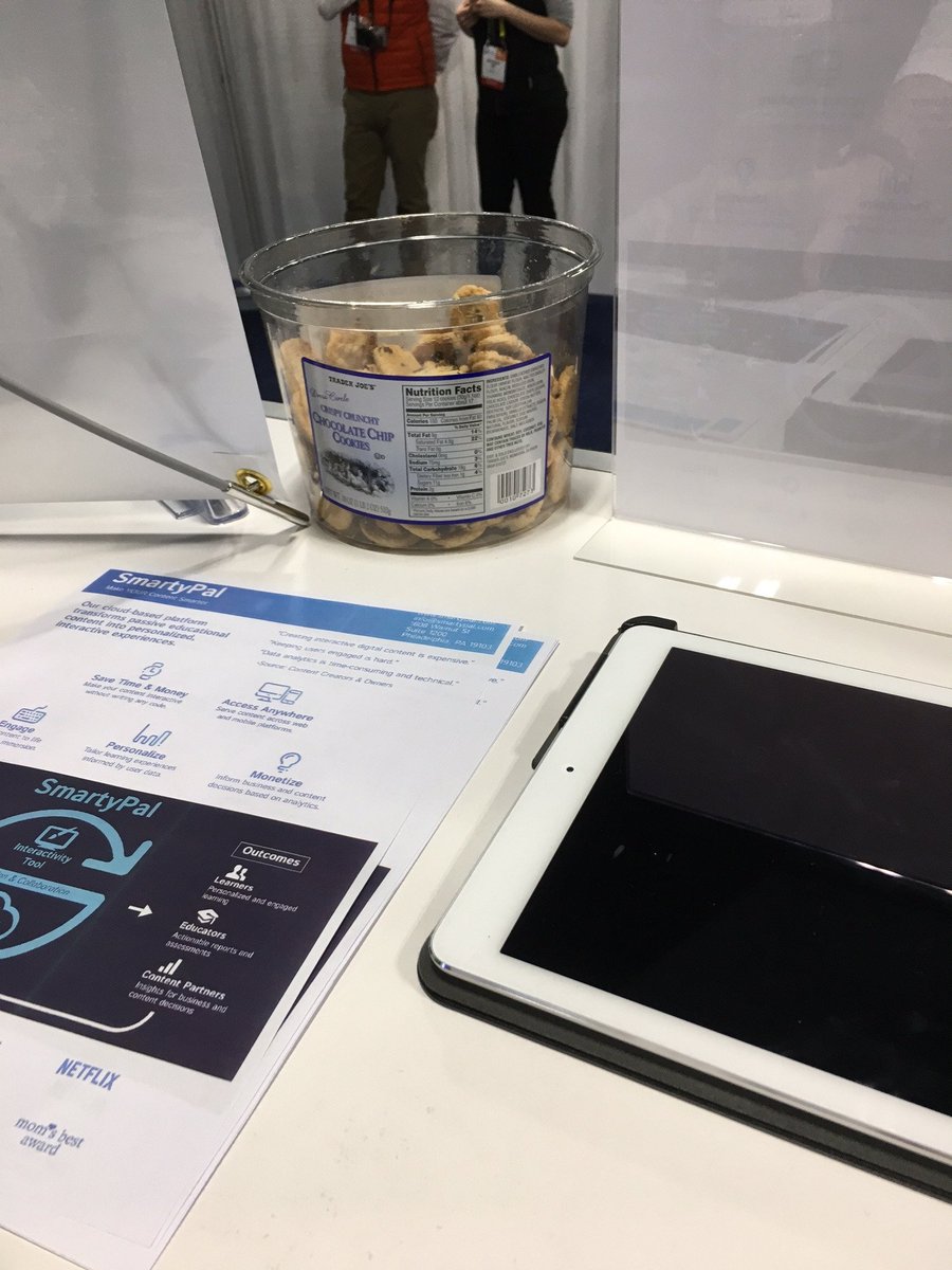 SmartyPalApps's tweet photo. Come by our booth at #CES2017 ! We have COOKIES! 🍪🍪🍪 #NSFSBIR #thisisnotabribe #iswear #CES https://t.co/J5JxRbYf45
