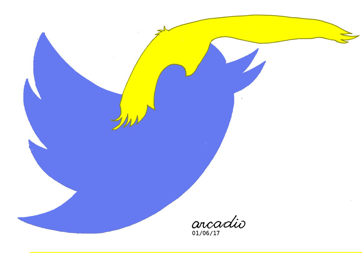 cartoonarcadio's tweet image. The #Trump&apos;s digital portrait. #TrumpTransition #PresidentElectTrump #Twitter2017 #Twitter