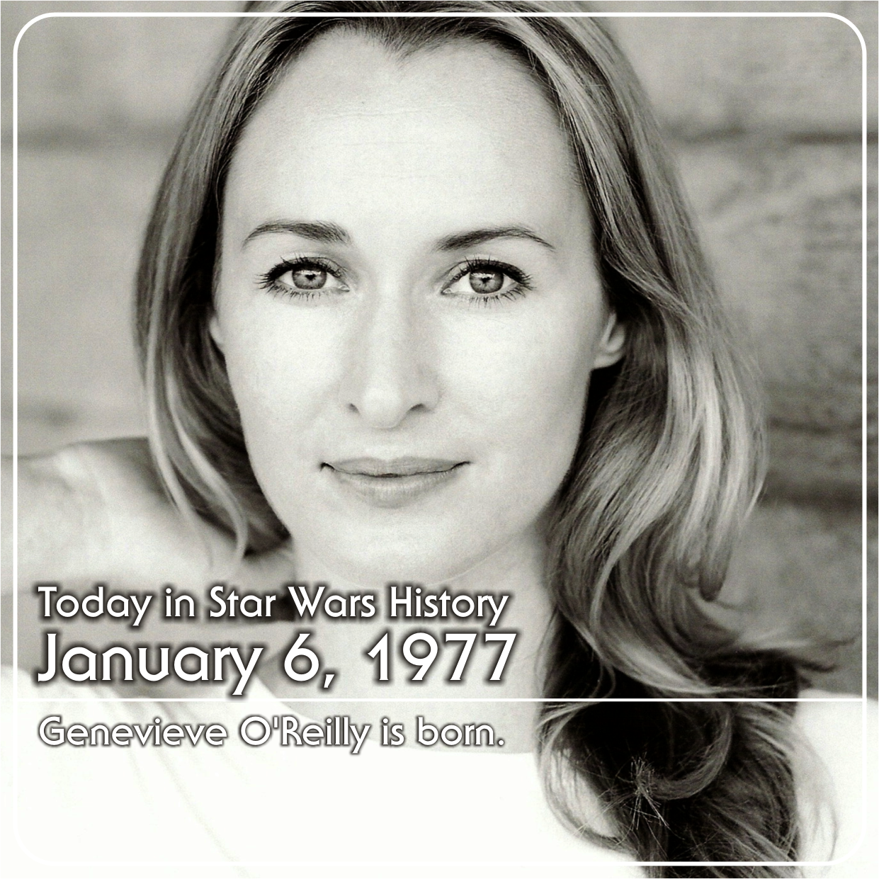 January 6, 1977 Happy birthday Genevieve O\Reilly Mon Mothma!  