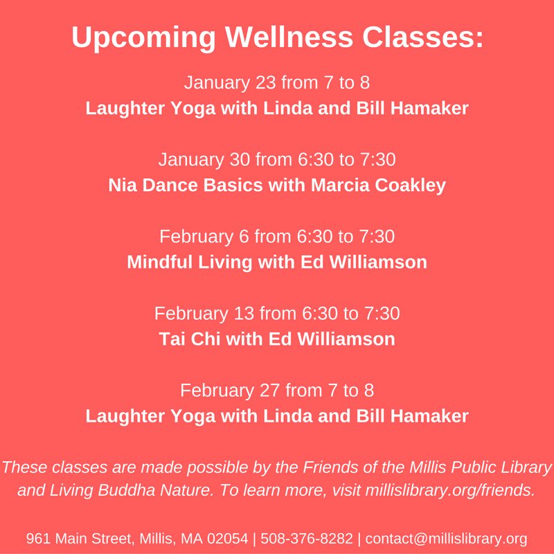 MillisLibrary's tweet image. A great way to be well in 2017 #health #wellness #yoga #millis