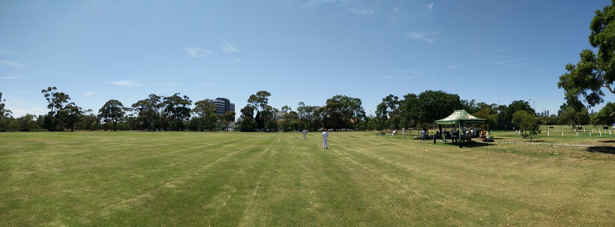 PDCCWombats's tweet image. Captain Fini wins the toss and the 3s will watch Denty and Anoosh open up from the shade of the marquee #warmish