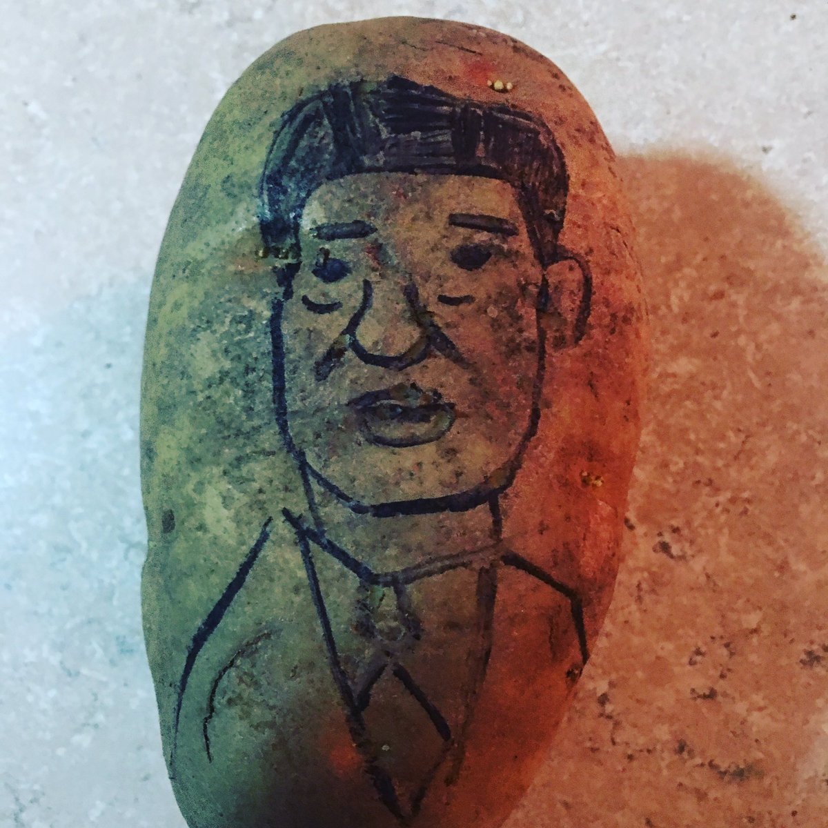 StrangeMailOnly's tweet image. Coming soon to mailstrangethings.com ... portrait potatoes!