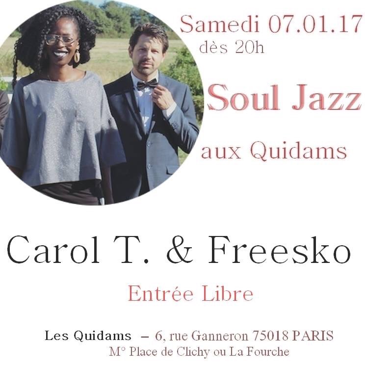 c_freesko's tweet image. #BonneAnnée2017 #EnMusique ! C&apos;est #demain #07/01/2017 #PremierConcertDeL&apos;Année #Soul #Jazz #Chill #MusicLover #Paris