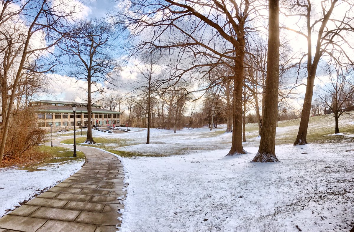At #FairfieldU, we just keep winding our way through a #winter day. ☀️️❄️️