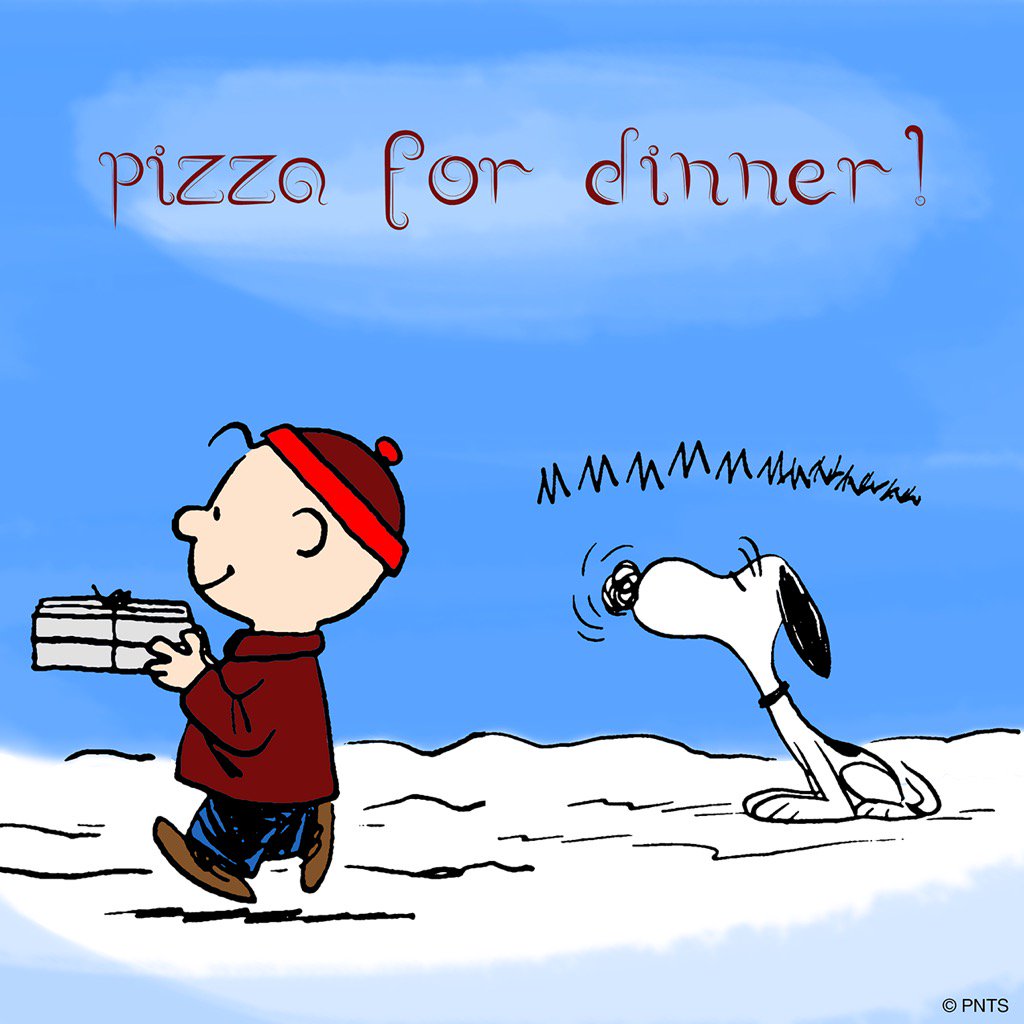 PEANUTS on Twitter &quot;It's pizza night! 🍕🍕🍕…