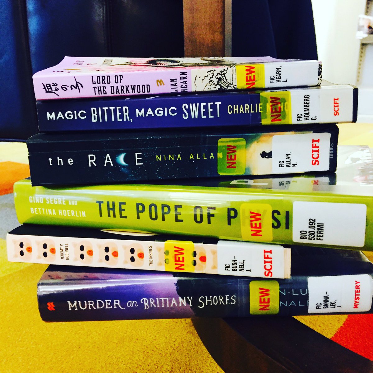 jaxlibrary's tweet photo. What do your #weekendplans look like? Ours are #stackingup quite nicely! #Read66 #ReadersUnite https://t.co/lvAg4oU38F