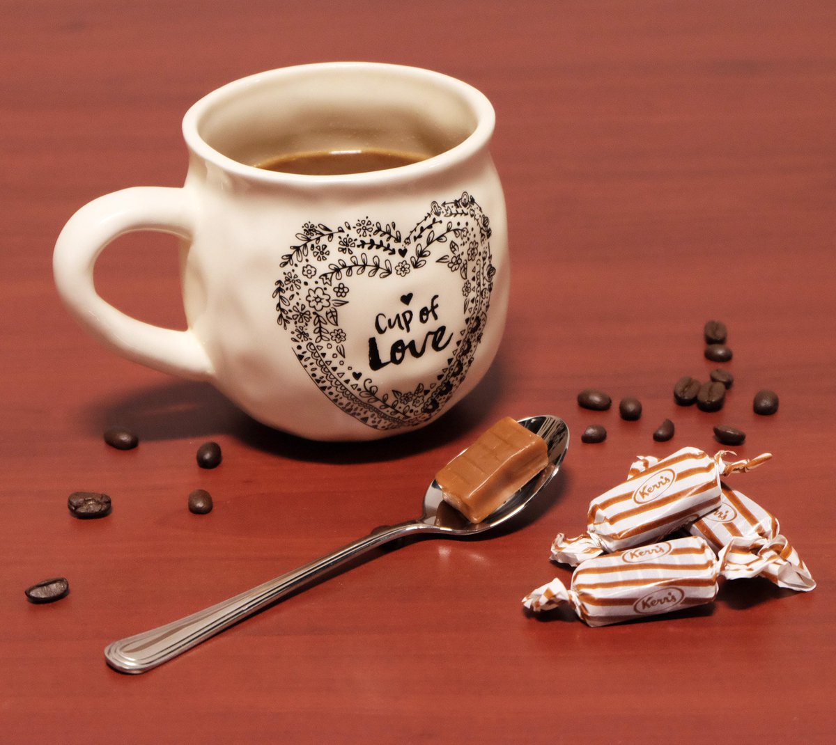 KerrsCandy's tweet photo. The most delicious way to keep #cozy on this chilly day is to add a sweet serving of Creamy Caramels to your morning coffee! #nottodaywinter https://t.co/Y46lTkhVGi