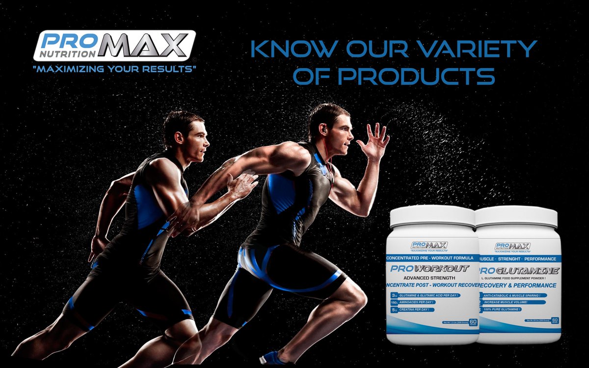 _Promax's tweet image. Variety of products and flavors #PromaxNutrition #Glutamine #ProWorkOut.
