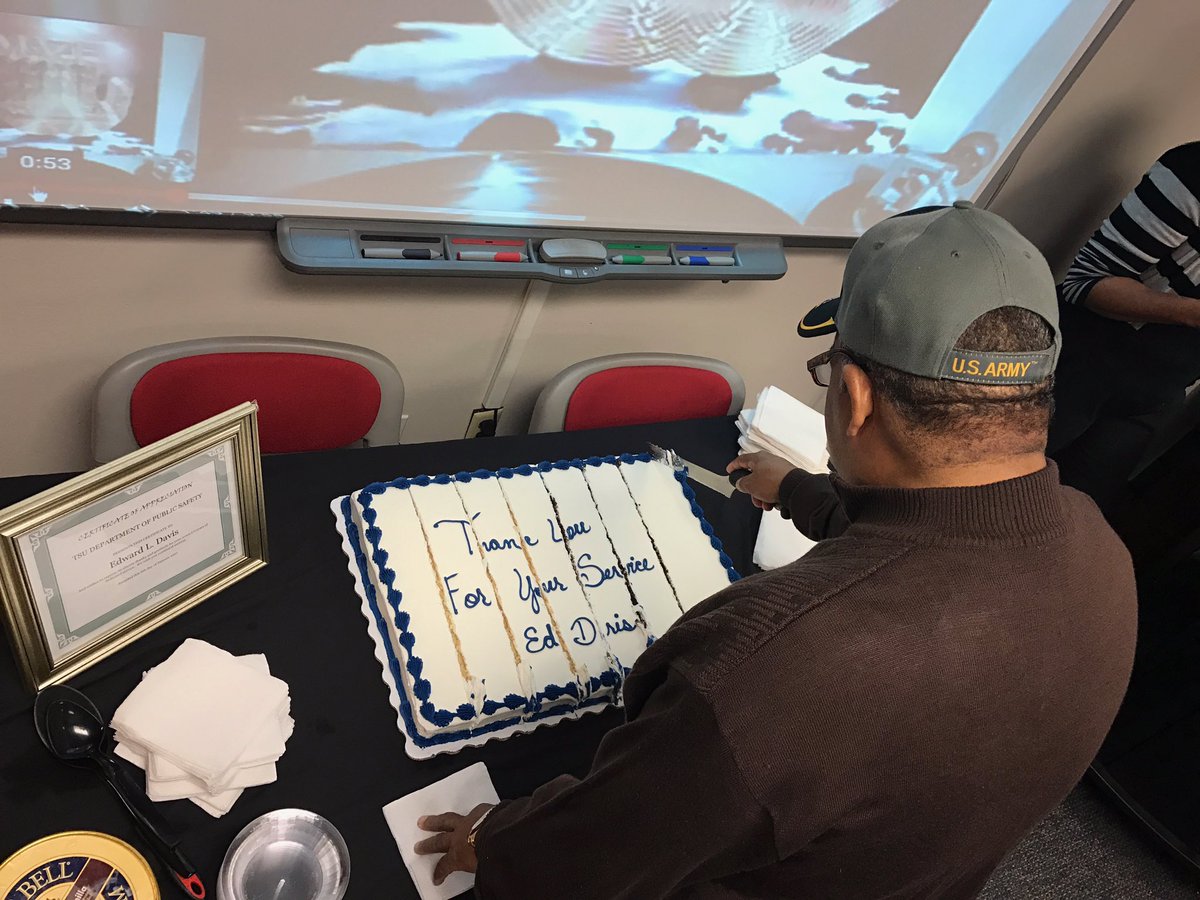 TSUDPS's tweet photo. We are saying goodbye to our Ex. Parking Director! Sad to lose you, but so happy for you! Best Wishes Ed! #dpsnow https://t.co/uvH4jcFL55