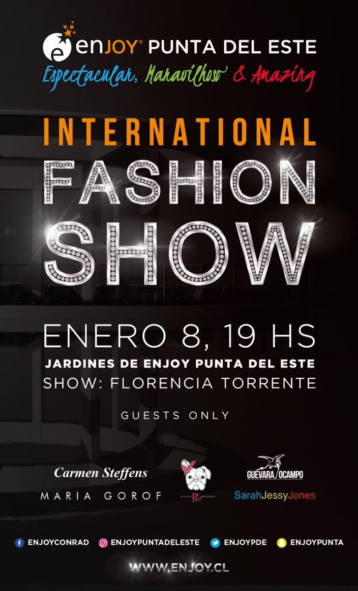 CSteffens_uy's tweet photo. Para todas nuestras fans #CSlovers INTERNATIONAL FASHION SHOW
#CSlovers #CSteam #CSpuntaDelEste #CSconrad #CSuruguay #EnjoyPuntaDelEste https://t.co/GcYYpN1O3m