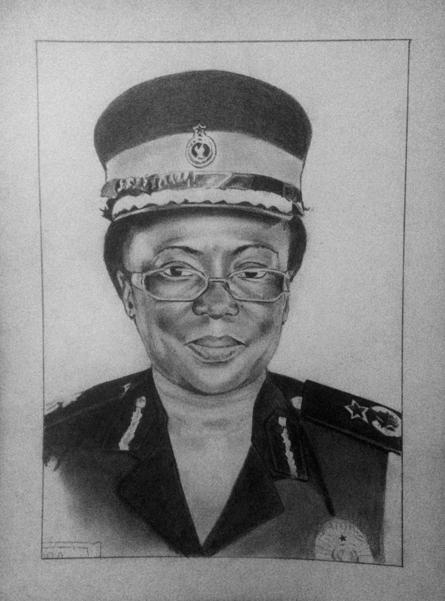 kanzo_Abdoo's tweet photo. ✏️ #Drawing 
She's one of my favorite female Police Commissioner. COP Mrs Beatrice Zakpaa Vib-Sanziri's.. 
@GhPoliceService https://t.co/mb9bCgJmJg