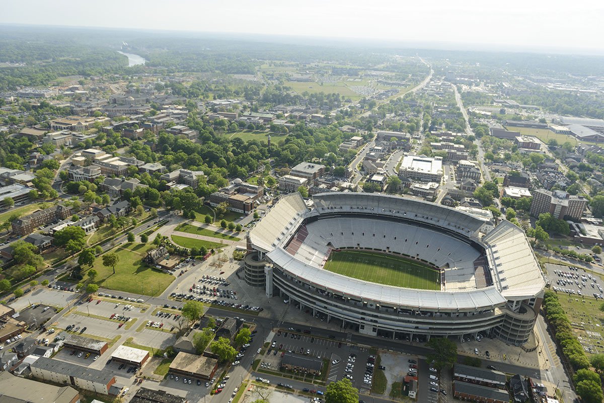 UofAlabama's tweet photo. DYK: The original Denny Stadium held 12,072 seats. #RollTide https://t.co/vK7Ckoy51J