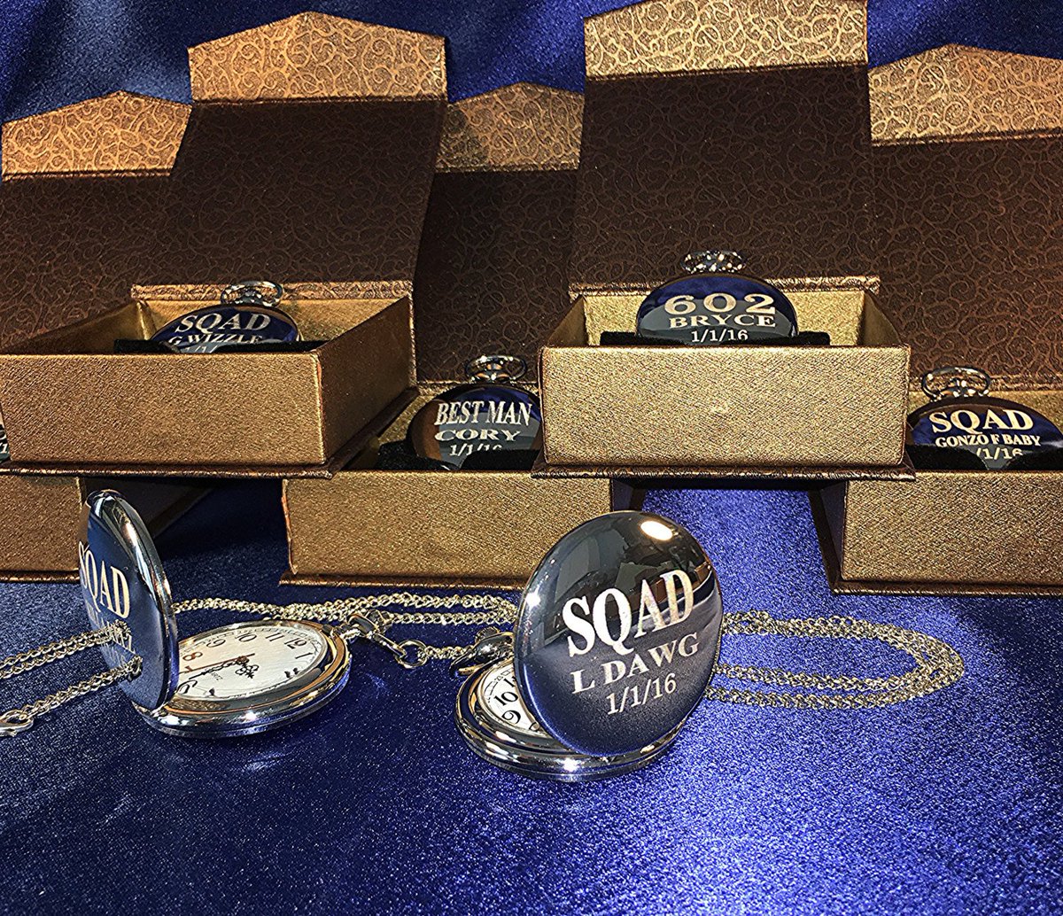 EternityEngrave's tweet photo. Groomsmen gift - 4 Laser engraved pocket watches - Vintage … https://t.co/KvruZKkzG1 #Weddingiftsets #EngravedFlasks https://t.co/Hn4IPepaXB