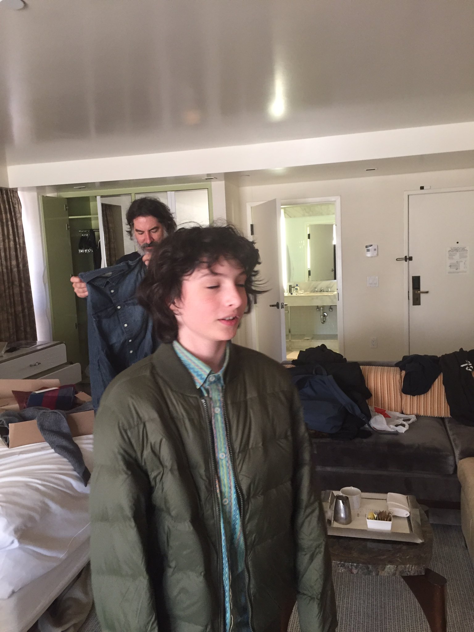Nick Wolfhard on Twitter: "Finn lost his dumb meme jacket 