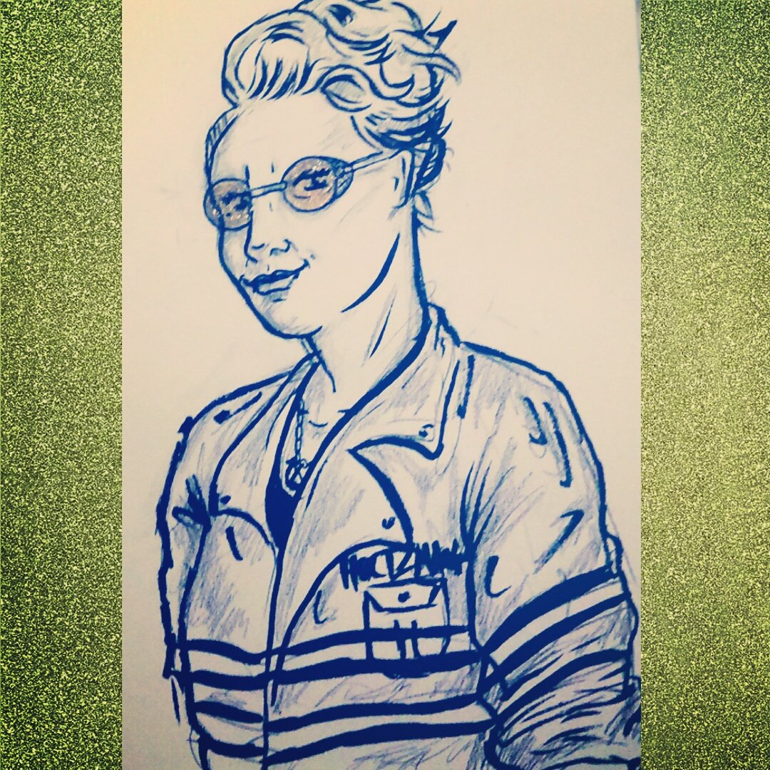 Happy \"Kate McKinnon\s birthday\" day!  here\s a very quick messy Holtz   