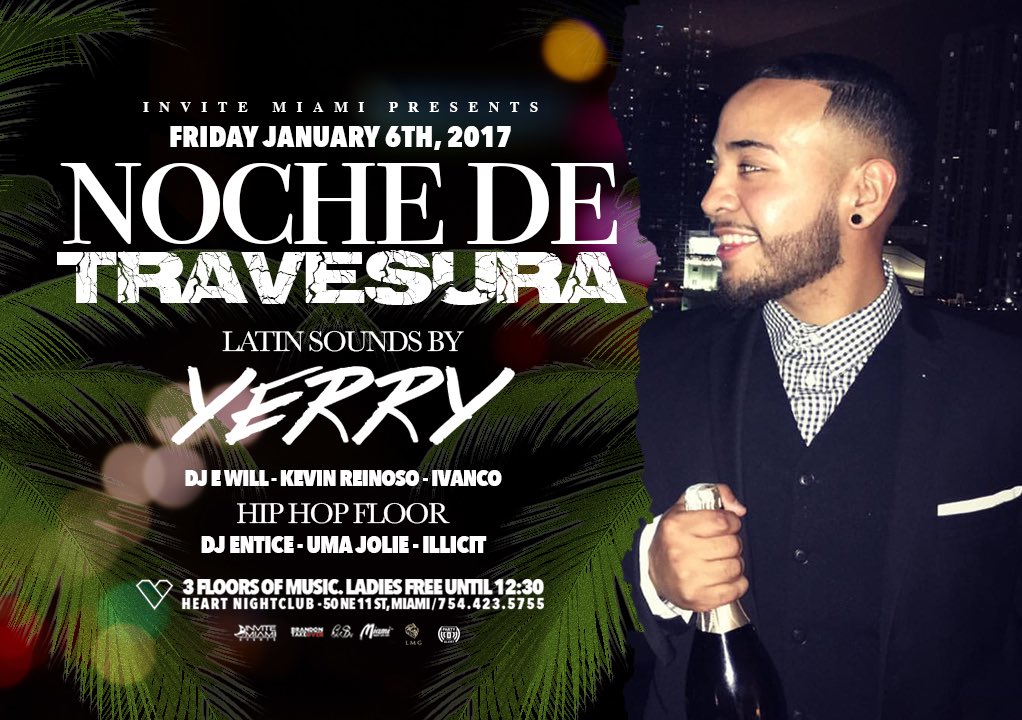 kriski100's tweet photo. Huge Reggeaton/HipHop College party going down at Heart tonight with DJ @Yerrysito Hmu for bottle specials +1 (305) 763-9981 https://t.co/oP1ImgrCtY