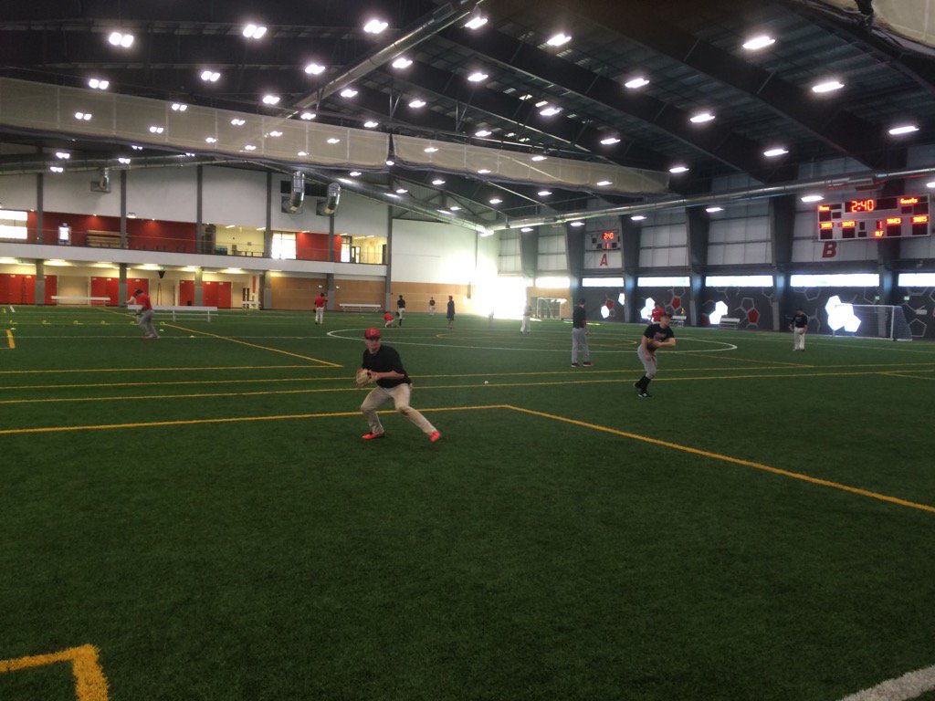 wesmenbaseball's tweet photo. First Wesmen baseball practice of 2017. GO WESMEN! https://t.co/3USVwbxKAh