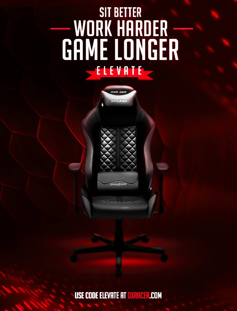 Look, it's been a long day of gaming. You may be uncomfortable because you're not in a <a href="/DXRacer/">DXRACER💺</a>.

Fix that. Save with "ELEVATE" code!