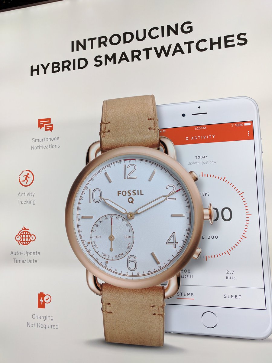 Traveling Foodie checks out Fossile Q Hybrid Smartwatch at CES 2017 Las Vegas