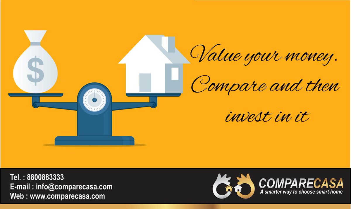 Comparecasa's tweet photo. #CompareCasa - Value your money . Compare and then invest in it https://t.co/C1g795jilT
